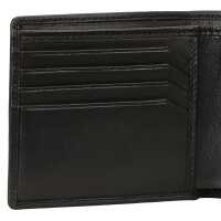 BOSS mens wallet with coin pocket - ASOLO, wallet, genuine leather, 9.5x11x2.5cm (HxWxD) Black