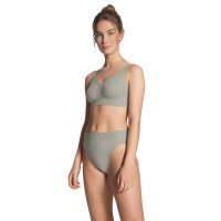 CALIDA Damen Slip - Elastic, High Waist, Softbund, Single Jersey Grau L (48/50)