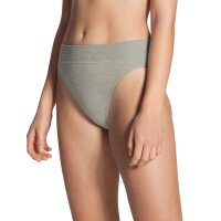 CALIDA Ladies Briefs - Elastic, High Waist, Soft Waistband, Single Jersey Grey 40/42 (UK 14/16)