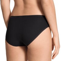CALIDA Damen Slips, 2er Pack - Benefit Women, Jersey, einfarbig Schwarz XS (36/38)