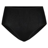 CALIDA Damen Slip - Natural Comfort, High Waist, Natürlicher Glanz, Single Jersey Schwarz L (48/50)