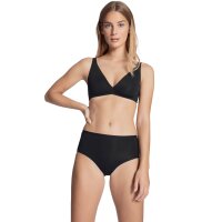 CALIDA Damen Slip - Natural Comfort, High Waist, Natürlicher Glanz, Single Jersey Schwarz L (48/50)