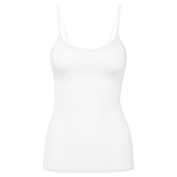 CALIDA Damen Spaghettitop - Natural Comfort, Unterhemd, Top, Jersey, einfarbig Weiß XS (36/38)
