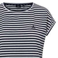 JOOP! Womens T-Shirt - Short Sleeve, Round Neck, Jersey, Striped, Cotton Stretch Dark Blue/White XS (X-Small)