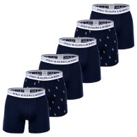 POLO RALPH LAUREN Herren Boxer Shorts, 6er Pack - BOXER BRIEF - 6 PACK, Cotton Stretch, Logobund