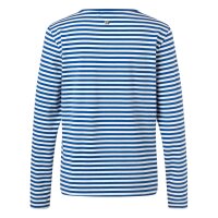 JOOP! Womens Long sleeve Shirt - Loungewear, Longsleeve, Round Neck, Jersey, striped, Cotton Stretch Blue/White XL (X-Large)