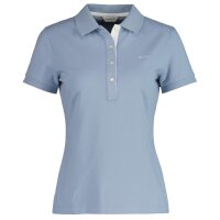 GANT Damen Poloshirt - CONTRAST COLLAR PIQUE POLO, Halbarm, Knopfleiste, Logo