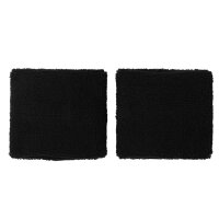 PUMA Unisex Schweißband, 2er Pack - Wristband, One Size, Puma Cat Logo Schwarz