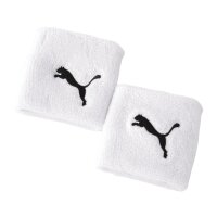PUMA Unisex Sweatband, Pack of 2 - Wristband, One Size, Puma Cat Logo White