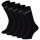 JACK&JONES Kinder Tennissocken, 5er Pack - JACBASIC LOGO TENNISSOCK, Baumwollmischung, Logo Schwarz 33-37
