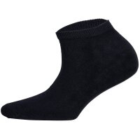 JACK&JONES Kinder Sneakersocken, 5er Pack - JACDONGO SOCKS, Baumwollmischung, einfarbig Schwarz 33-37