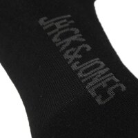 JACK&JONES Kinder Socken, 5er Pack - JACBLACK SOCK, Baumwollmischung, einfarbig Schwarz 38-43