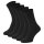 JACK&JONES Kinder Socken, 5er Pack - JACBLACK SOCK, Baumwollmischung, einfarbig Schwarz 38-43
