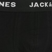 JACK & JONES Boys Boxer Shorts, Pack of 5 - JACHUEY TRUNKS, Cotton Stretch, Logo Waistband Black 152