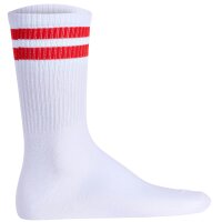 JACK&JONES Herren Tennissocken, 7er Pack - JACELI STRIPES TENNIS SOCK, Streifen, One Size Weiß/Bunt 40-46
