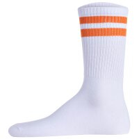 JACK&JONES Herren Tennissocken, 7er Pack - JACELI STRIPES TENNIS SOCK, Streifen, One Size Weiß/Bunt 40-46