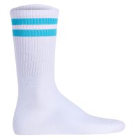 JACK&JONES Mens Tennis Socks, 7-Pack - JACELI STRIPES TENNIS SOCK, Stripes, One Size White/Multicolor 40-46 (UK 7-11)