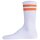 JACK&JONES Herren Tennissocken, 7er Pack - JACELI STRIPES TENNIS SOCK, Streifen, One Size Weiß/Bunt 40-46