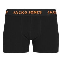 JACK&JONES Jungen Boxershorts, 7er Pack - JACBASIC TRUNKS, Baumwollmischung, Logobund Schwarz 128