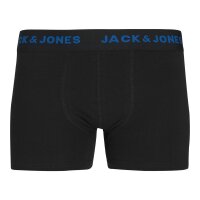 JACK&JONES Jungen Boxershorts, 7er Pack - JACBASIC TRUNKS, Baumwollmischung, Logobund Schwarz 128