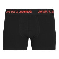 JACK&JONES Jungen Boxershorts, 7er Pack - JACBASIC TRUNKS, Baumwollmischung, Logobund Schwarz 128