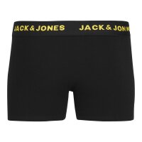JACK&JONES Jungen Boxershorts, 7er Pack - JACBASIC TRUNKS, Baumwollmischung, Logobund Schwarz 128