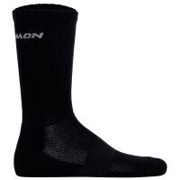 Salomon Unisex Socks, 2-pack - EVASION CREW, Hiking Socks, breathable Black 39-41 (UK 6-7,5)
