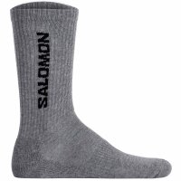 Salomon Unisex Socken, 3er Pack - EVERYDAY CREW, Frottee, Stütz-Zone, Logo Schwarz/Weiß/Grau 39-41