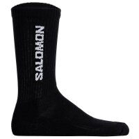 Salomon unisex socks, 3-pack - EVERYDAY CREW, terry cloth, support zone, logo Black/White/Grey 39-41 (UK 6-7,5)
