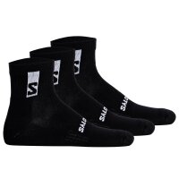 Salomon Unisex Quarter Socks, 3-pack - EVERYDAY ANKLE, Terry Cloth, Support Zone, Logo