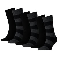 TOMMY HILFIGER Men Socks, Pack of 6 - Rugby Sock,...