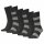 TOMMY HILFIGER Men Socks, Pack of 6 - Rugby Sock, Stockings, Stripes, uni/striped Grey 39-42