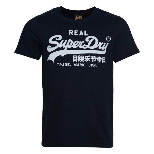 Superdry Herren T-Shirt - Vintage Logo Tee, Baumwolle, Rundhals, Logo, einfarbig