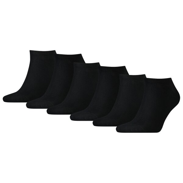 TOMMY HILFIGER Mens Sneaker Socks, 2-pack - TH, cotton, plain, 39-49 Black 39-42