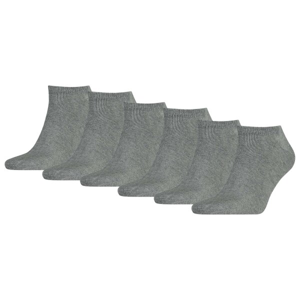 TOMMY HILFIGER Herren Sneaker Socken, 6er Pack - TH, Baumwolle, Uni, 39-49 Grau 43-46