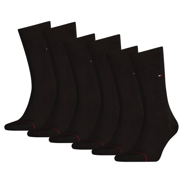 TOMMY HILFIGER Herren Socken, 6er Pack - Classic, Strümpfe, einfarbig Dunkelbraun 47-49