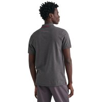 GANT Herren Poloshirt - REGULAR CONTRAST PIQUE RUGGER, Knopfleiste, Cotton Stretch Anthrazit M