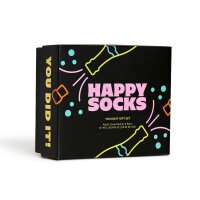Happy Socks 2 Pack Unisex Socks - Gift Box, mixed Colours You did it2 36-40 (UK 4-7)