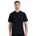SCHIESSER Mens American T-Shirt 2-pack - 1/2 sleeve, undershirt, V-neck Black M (Medium)