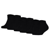 TOMMY HILFIGER childrens sneaker socks, pack of 2 - Teen, TH, cotton, plain, 23-42 Black 31-34