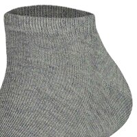 TOMMY HILFIGER childrens sneaker socks, pack of 2 - Teen, TH, cotton, plain, 23-42 Grey 35-38