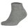 TOMMY HILFIGER Kinder Sneaker Socken, 6er Pack - Teen, TH, Baumwolle, Uni, 23-42 Grau 35-38