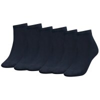 TOMMY HILFIGER Womens Quarter Socks, 6-pack - TH, cotton, 35-42, plain