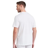 SCHIESSER Herren American T-Shirt 2er Pack - 1/2 Arm, Unterhemd, V-Ausschnitt Weiß 3XL