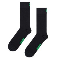 Happy Socks Unisex Socks, 5-pack - Solid Socks, Cotton Blend, Solid Color Black 36-40 (UK 4-7)