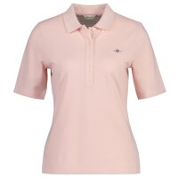 GANT Damen Poloshirt - SLIM SHIELD PIQUE POLO, Halbarm, Knopfleiste, Logo, uni Rosa M