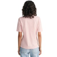 GANT Damen Poloshirt - SLIM SHIELD PIQUE POLO, Halbarm, Knopfleiste, Logo, uni Rosa M