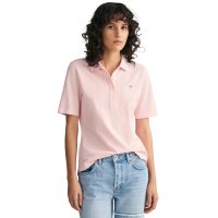 GANT Ladies Polo Shirt - SLIM SHIELD PIQUE POLO, half-sleeved, button placket, logo, plain Light Pink M (Medium)