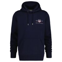 GANT mens hoodie - REGULAR MEDIUM ARCHIVE SHIELD, hooded sweatshirt, cotton mix