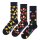 Happy Socks Unisex Socken, 3er Pack - Classic, Muster, Baumwollmischung, gemischte Farben Banana 41-46